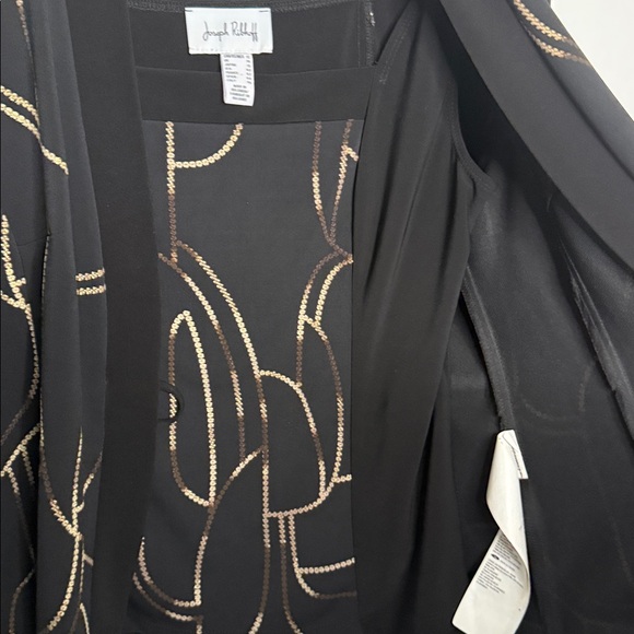 NWOT Joseph Ribkoff 2pc twin set ornate abstract pattern jacket tank sz 12 - Picture 12 of 13